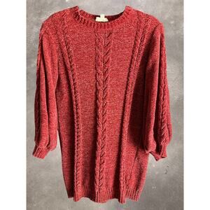Preloved -  Jessica Simpson - Sweater - Red - Large - CottageCore